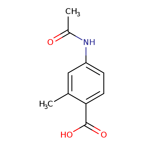 CC(=O)Nc1ccc(c(c1)C)C(=O)O