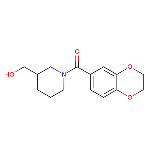 OCC1CCCN(C1)C(=O)c1ccc2c(c1)OCCO2