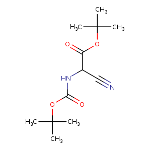 N#CC(C(=O)OC(C)(C)C)NC(=O)OC(C)(C)C