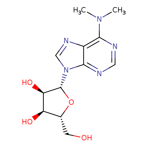 OC[C@H]1O[C@H]([C@@H]([C@@H]1O)O)n1cnc2c1ncnc2N(C)C