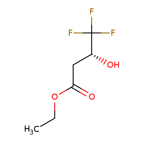 CCOC(=O)C[C@H](C(F)(F)F)O