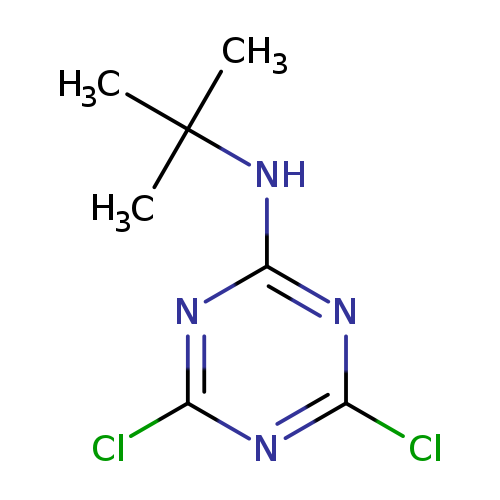CC(Nc1nc(Cl)nc(n1)Cl)(C)C