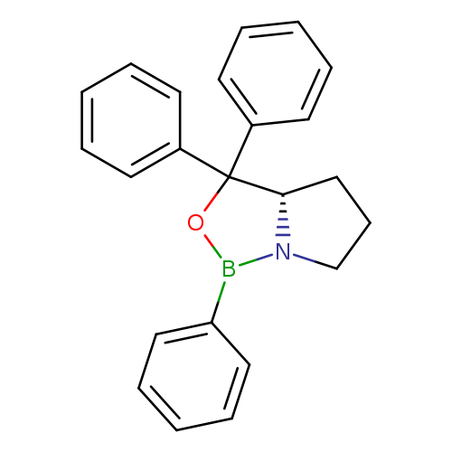 c1ccc(cc1)B1OC([C@H]2N1CCC2)(c1ccccc1)c1ccccc1