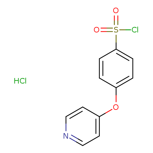 ClS(=O)(=O)c1ccc(cc1)Oc1ccncc1.Cl