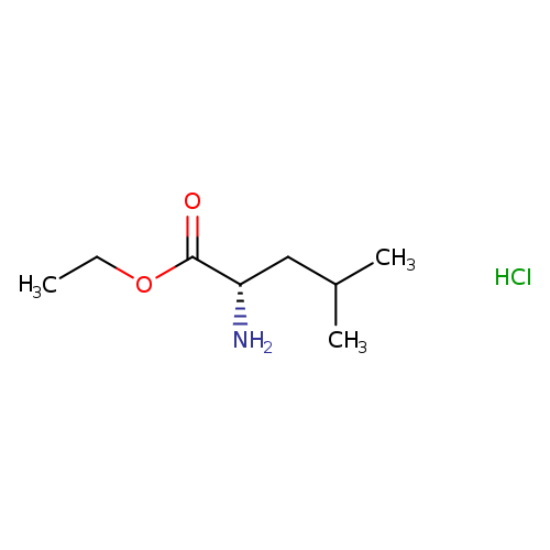 CCOC(=O)[C@H](CC(C)C)N.Cl