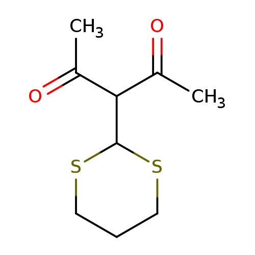 CC(=O)C(C1SCCCS1)C(=O)C