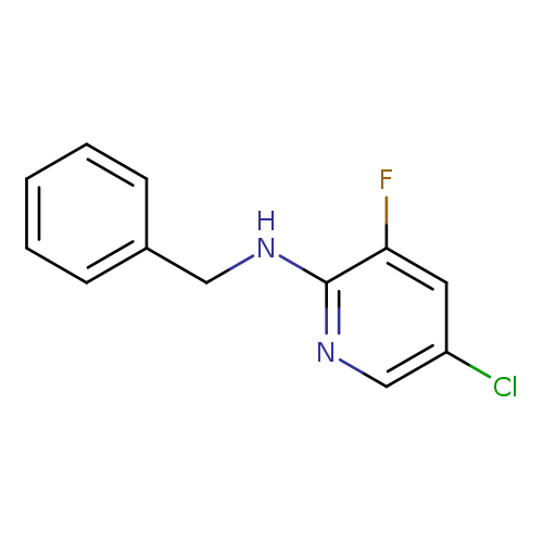 Clc1cnc(c(c1)F)NCc1ccccc1