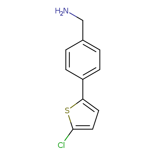 NCc1ccc(cc1)c1ccc(s1)Cl