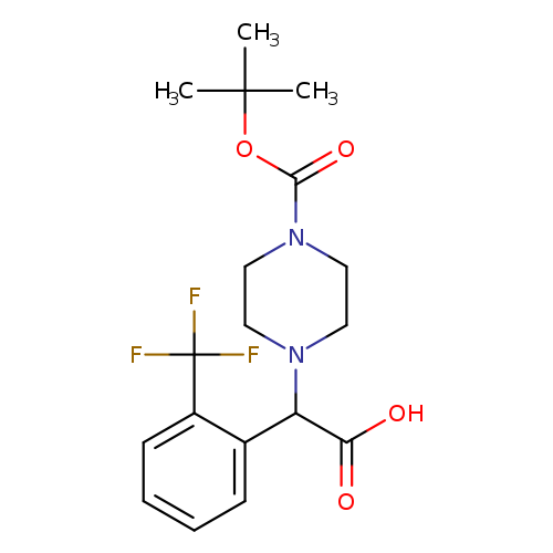 O=C(N1CCN(CC1)C(c1ccccc1C(F)(F)F)C(=O)O)OC(C)(C)C