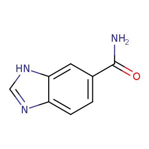 NC(=O)c1ccc2c(c1)[nH]cn2