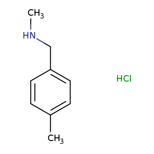 CNCc1ccc(cc1)C.Cl