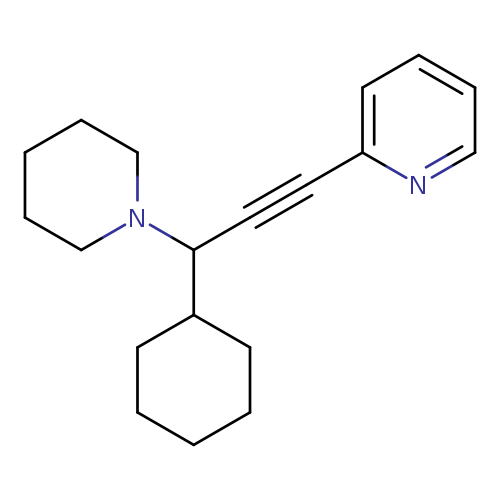 C1CCC(CC1)C(N1CCCCC1)C#Cc1ccccn1