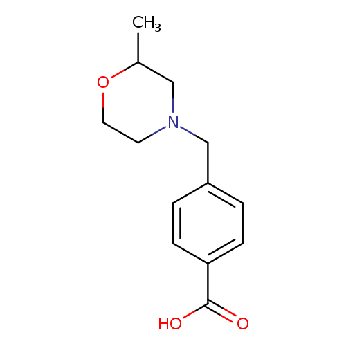 CC1OCCN(C1)Cc1ccc(cc1)C(=O)O