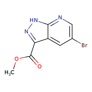 COC(=O)c1n[nH]c2c1cc(Br)cn2