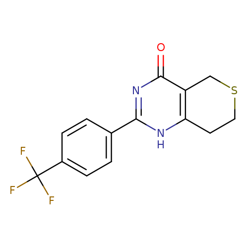 O=c1nc([nH]c2c1CSCC2)c1ccc(cc1)C(F)(F)F