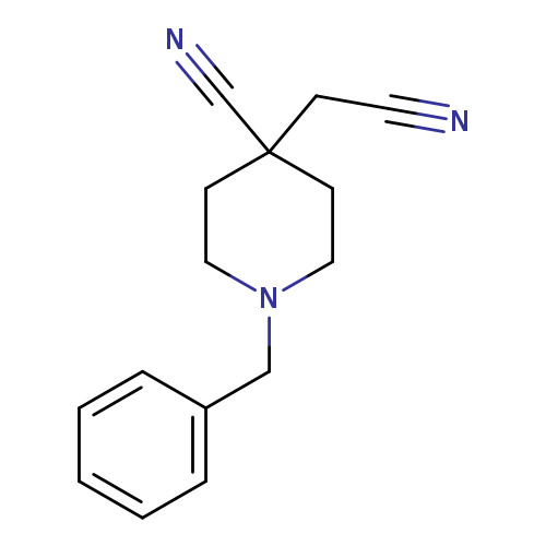 N#CC1(CCN(CC1)Cc1ccccc1)CC#N