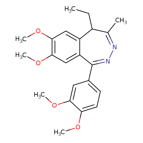 CCC1C(=NN=C(c2c1cc(OC)c(c2)OC)c1ccc(c(c1)OC)OC)C