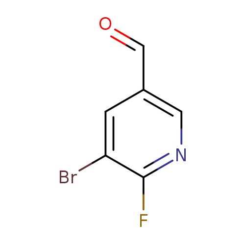 O=Cc1cnc(c(c1)Br)F
