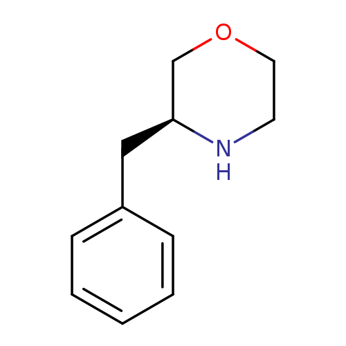 O1CCN[C@H](C1)Cc1ccccc1