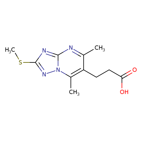 CSc1nn2c(n1)nc(c(c2C)CCC(=O)O)C
