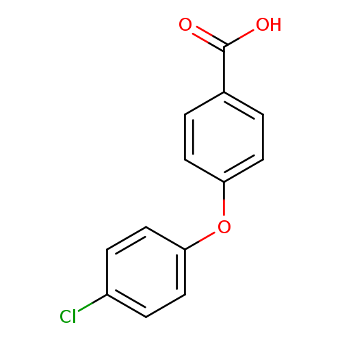 Clc1ccc(cc1)Oc1ccc(cc1)C(=O)O
