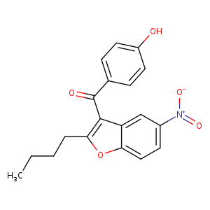 CCCCc1oc2c(c1C(=O)c1ccc(cc1)O)cc(cc2)[N+](=O)[O-]