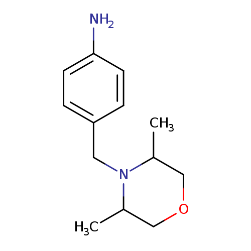 CC1COCC(N1Cc1ccc(cc1)N)C