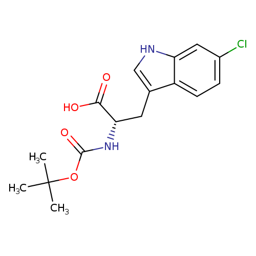 O=C(OC(C)(C)C)N[C@H](C(=O)O)Cc1c[nH]c2c1ccc(c2)Cl