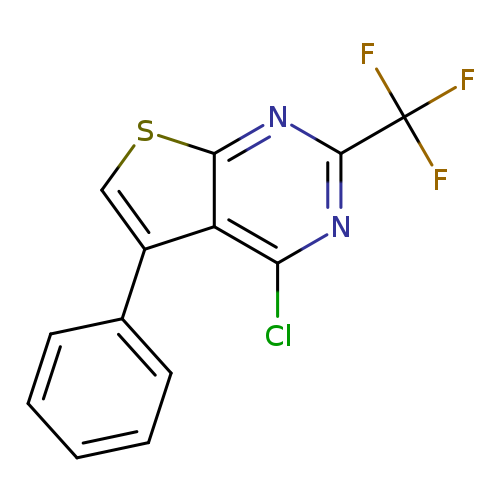 Clc1nc(nc2c1c(cs2)c1ccccc1)C(F)(F)F