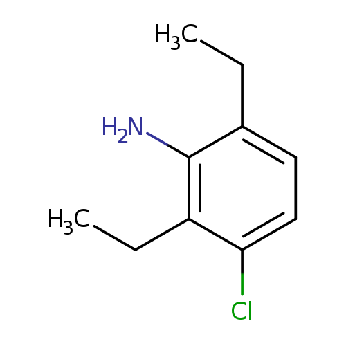 CCc1ccc(c(c1N)CC)Cl