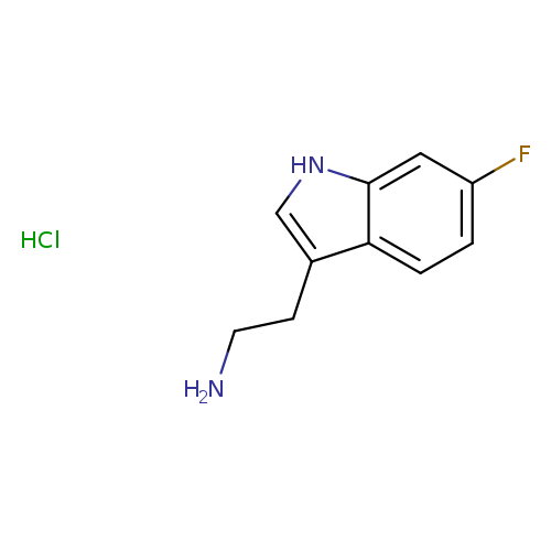 NCCc1c[nH]c2c1ccc(c2)F.Cl