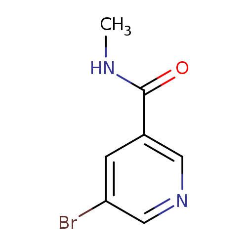 CNC(=O)c1cncc(c1)Br