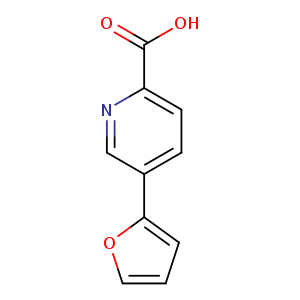 OC(=O)c1ccc(cn1)c1ccco1
