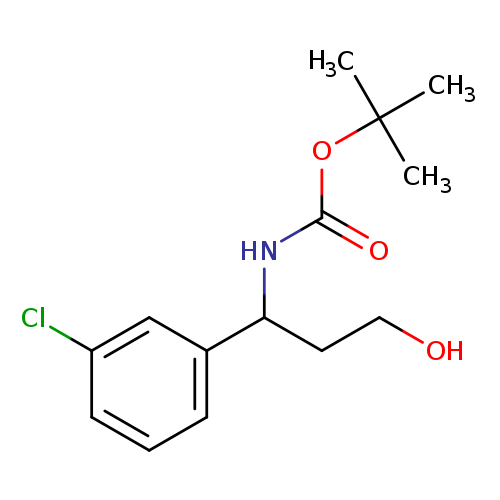 OCCC(c1cccc(c1)Cl)NC(=O)OC(C)(C)C