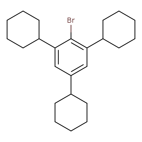 Brc1c(cc(cc1C1CCCCC1)C1CCCCC1)C1CCCCC1
