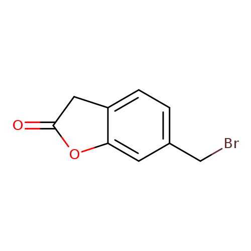 BrCc1ccc2c(c1)OC(=O)C2