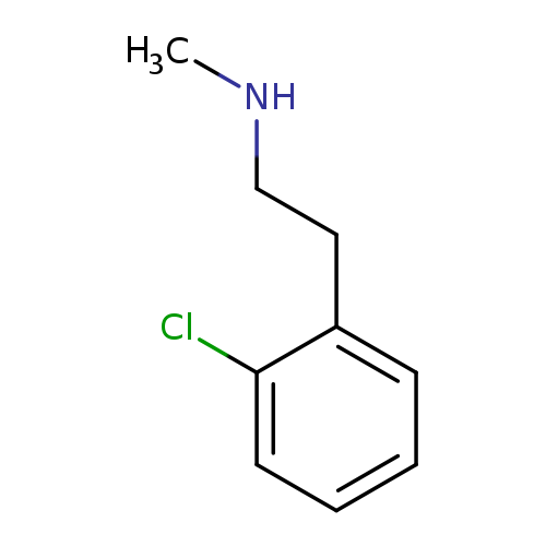 CNCCc1ccccc1Cl