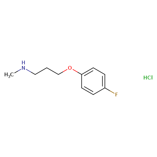 CNCCCOc1ccc(cc1)F.Cl