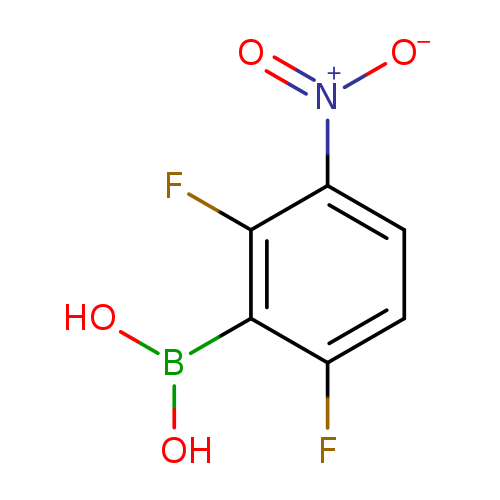 OB(c1c(F)ccc(c1F)[N+](=O)[O-])O