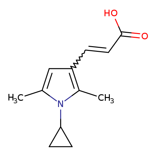 OC(=O)C=Cc1cc(n(c1C)C1CC1)C
