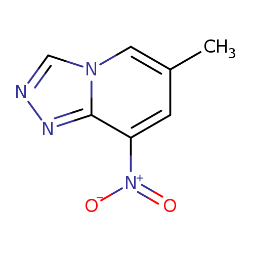 Cc1cn2cnnc2c(c1)[N+](=O)[O-]