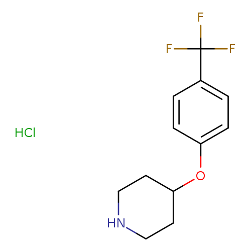 FC(c1ccc(cc1)OC1CCNCC1)(F)F.Cl