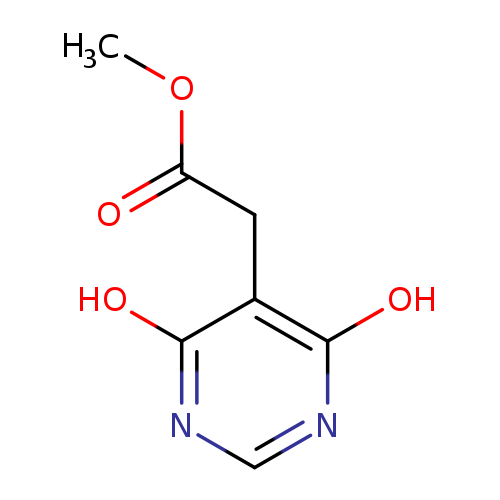 COC(=O)Cc1c(O)ncnc1O
