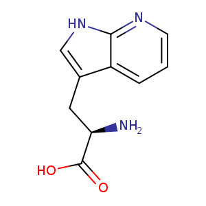 N[C@@H](C(=O)O)Cc1c[nH]c2c1cccn2