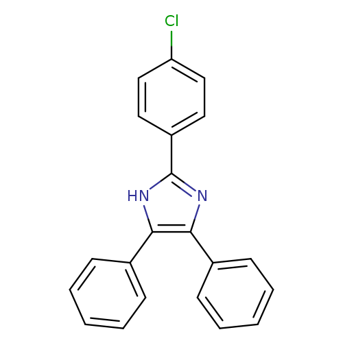 Clc1ccc(cc1)c1nc(c([nH]1)c1ccccc1)c1ccccc1