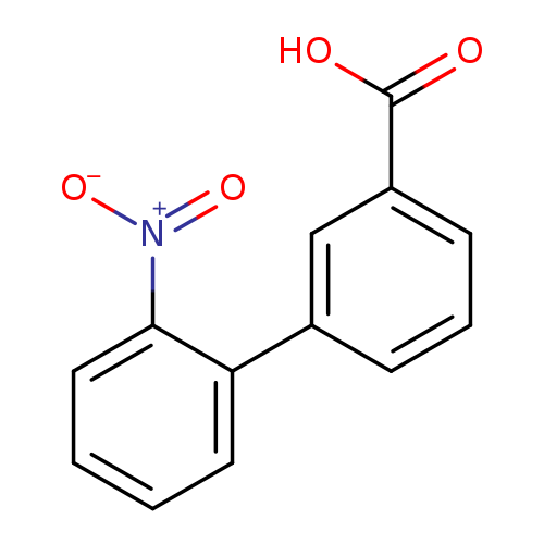 [O-][N+](=O)c1ccccc1c1cccc(c1)C(=O)O