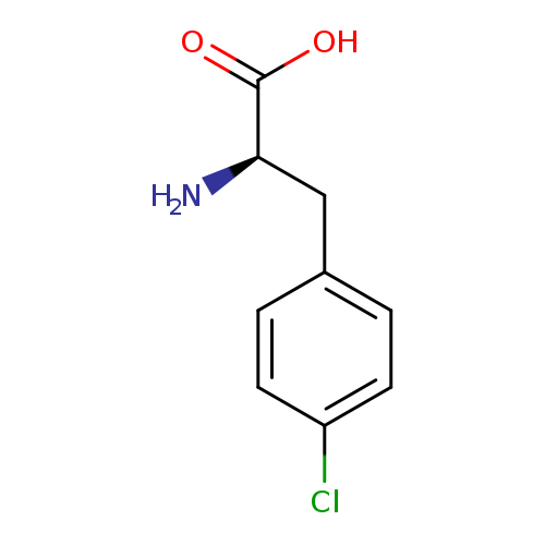 N[C@@H](C(=O)O)Cc1ccc(cc1)Cl