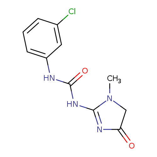 O=C(NC1=NC(=O)CN1C)Nc1cccc(c1)Cl