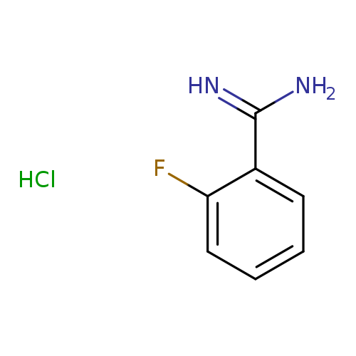 NC(=N)c1ccccc1F.Cl