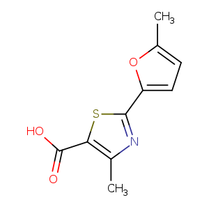 Cc1ccc(o1)c1nc(c(s1)C(=O)O)C
